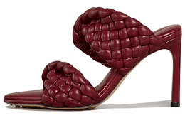 Bottega Veneta: Бордовые туфли 