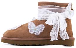 UGG: Белые ботинки  Classic Mini