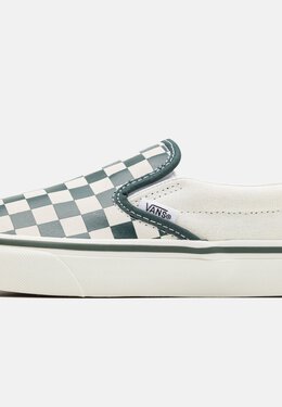 Vans: Зелёные мокасины  Classic Slip On