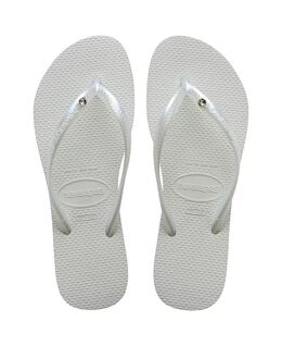 Havaianas: Белые шлёпанцы 