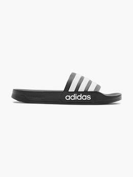 Adidas: Чёрные шлёпанцы  Adilette