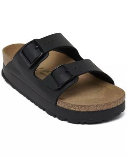 Birkenstock: Чёрные сандалии  Birko Flor