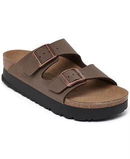 Birkenstock: Коричневые сандалии  Birko Flor