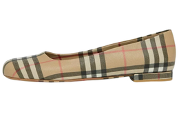 Burberry: Бежевые балетки  Vintage Check