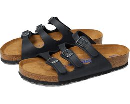 Birkenstock: Чёрные сандалии  Florida