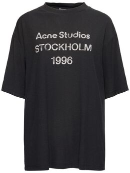 ACNE STUDIOS: Хлопковая футболка  1996