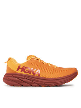 HOKA: Оранжевые кроссовки 