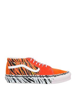 Vans: Оранжевые кроссовки 