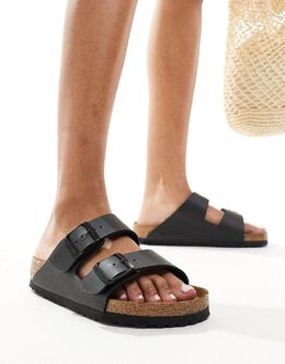 Birkenstock: Чёрные сандалии  Arizona