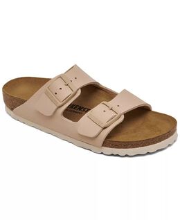 Birkenstock: Бежевые сандалии  Arizona Birko Flor