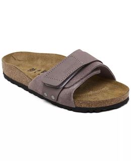 Birkenstock: Фиолетовые сандалии 