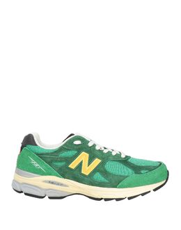 New Balance: Зелёные кеды 