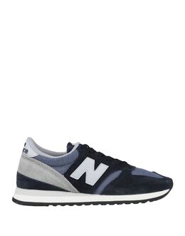 New Balance: Синие кроссовки 