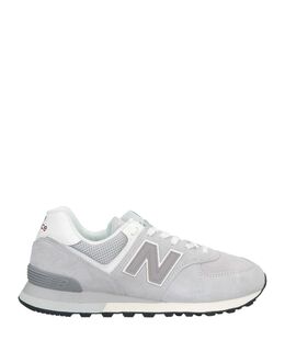 New Balance: Серые кеды 