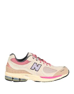 New Balance: Бежевые кеды 