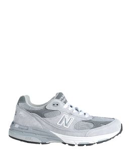 New Balance: Серые кеды 