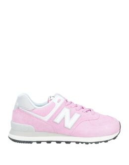 New Balance: Розовые кеды 