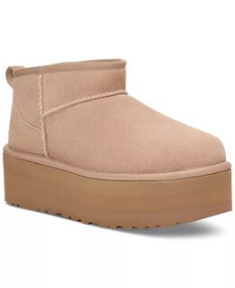 UGG: Бежевые ботинки 