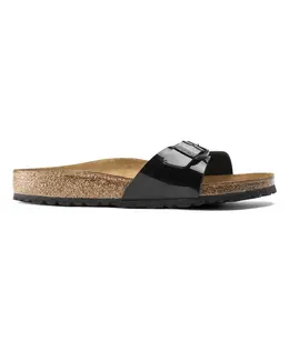 Birkenstock: Чёрные сандалии  Birko Flor