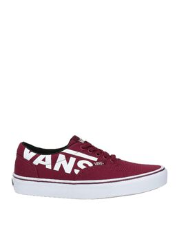 Vans: Бордовые кроссовки 