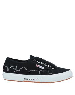 Superga: Чёрные кроссовки 