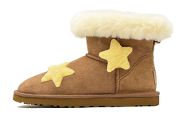 UGG: Бежевые ботинки  Classic Mini