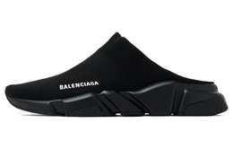 Balenciaga: Чёрные сабо  Speed