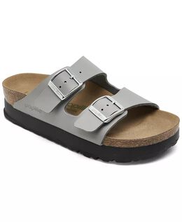 Birkenstock: Серые сандалии  Birko Flor