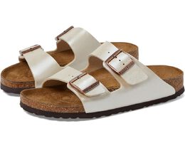 Birkenstock: Белые сандалии  Arizona Birko Flor