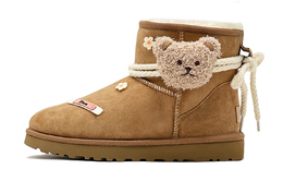 UGG: Бежевые ботинки  Classic Mini