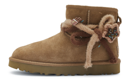 UGG: Ботинки  Classic Mini цвета хаки