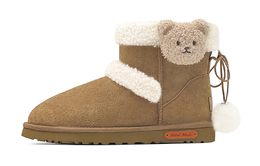 UGG: Бежевые ботинки  Classic Mini