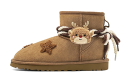 UGG: Бежевые ботинки  Classic Mini