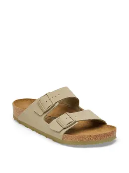 Birkenstock: Сандалии  Arizona Birko Flor цвета хаки