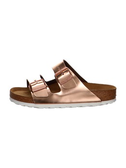 Birkenstock: Золотые сабо 