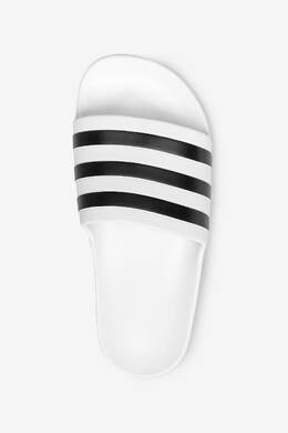 Adidas: Белые шлёпанцы  Adilette