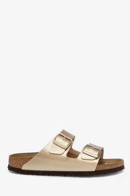 Birkenstock: Жёлтые сандалии  Arizona Birko Flor