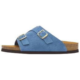 Birkenstock: Синие шлёпанцы 