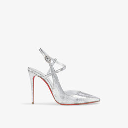 Christian Louboutin: Серебристые туфли  Jenlove 100