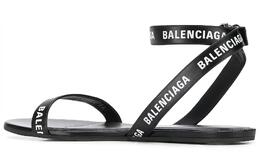 Balenciaga: Чёрные сандалии 