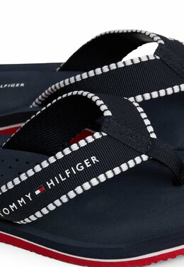 Tommy Hilfiger: Тёмные сандалии 