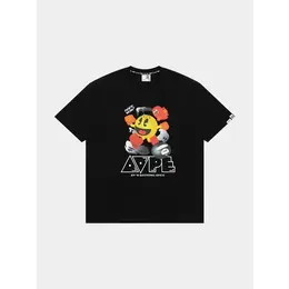 AAPE BY *A BATHING APE®: Чёрная футболка 