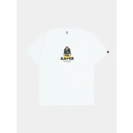 AAPE BY *A BATHING APE®: Белая футболка 