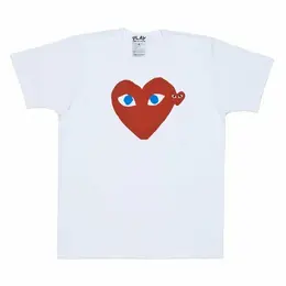 Comme des Garcons PLAY: Зелёная футболка  Heart