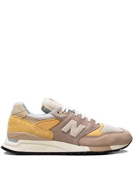 New Balance: Бежевые кроссовки 