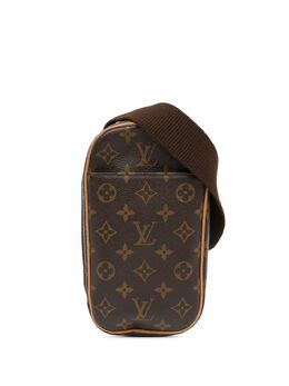 Louis Vuitton Pre-Owned: Коричневая сумка через плечо 