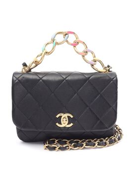 CHANEL Pre-Owned: Чёрная сумка 