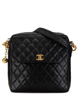 CHANEL Pre-Owned: Чёрная сумка через плечо 