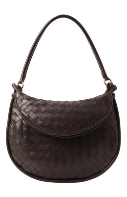 Bottega Veneta: Коричневая сумка 