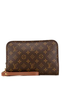 Louis Vuitton Pre-Owned: Коричневый клатч 